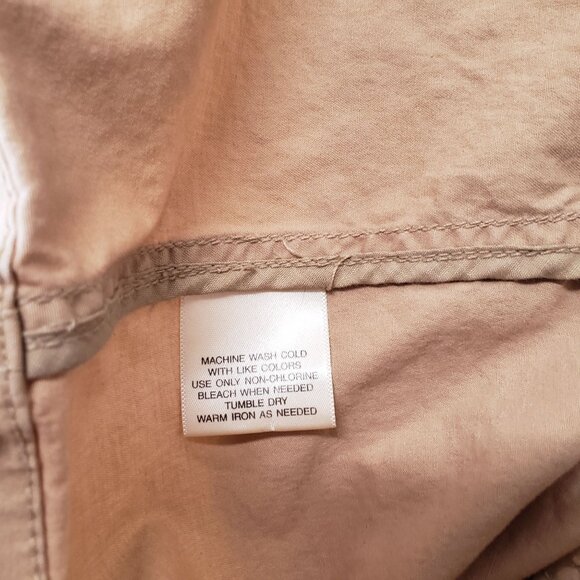 St. Johns Bay Womens Tan Stretch Utility Button Down Jacket XL Camping Fishing - Picture 5 of 5